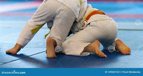 Kid Judo, Childrens Martial Art in Hall Competition at Judo School ...