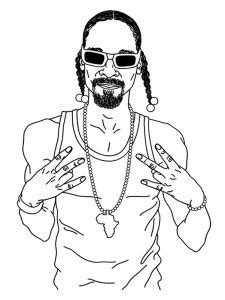 Snoop Dogg coloring pages