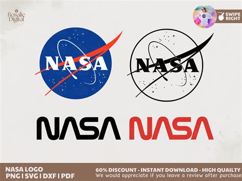 NASA Svg Nasa Logo Svg NASA Circle Logo 3 Color Layered SVG - Etsy Canada