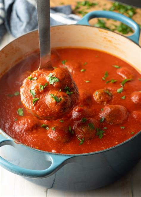 Oven Baked Meatballs (Old School Italian Meatball Recipe) - A Spicy Perspective