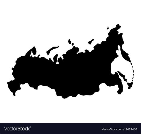 Map of russia Royalty Free Vector Image - VectorStock