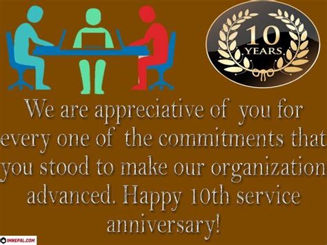 Congratulations Messages For 10 Year Work (Service) Anniversary