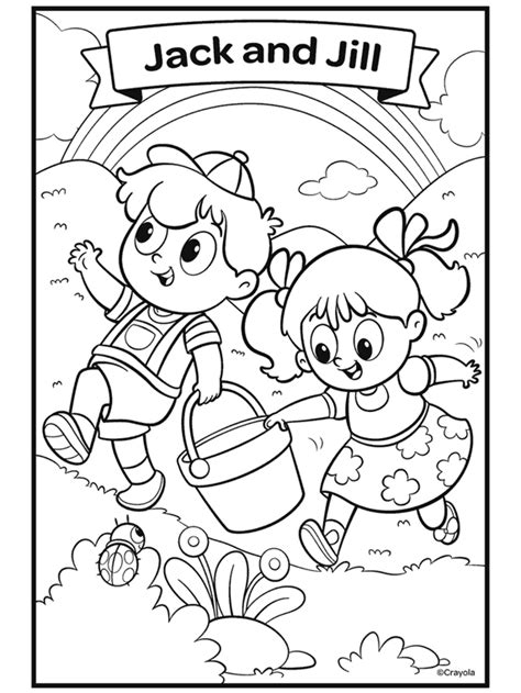 Jack And Jill Coloring Page