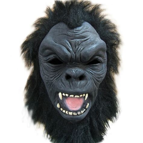 Halloween Mask Party Masquerade Latex Creepy Ape man Cosplay Masks ...