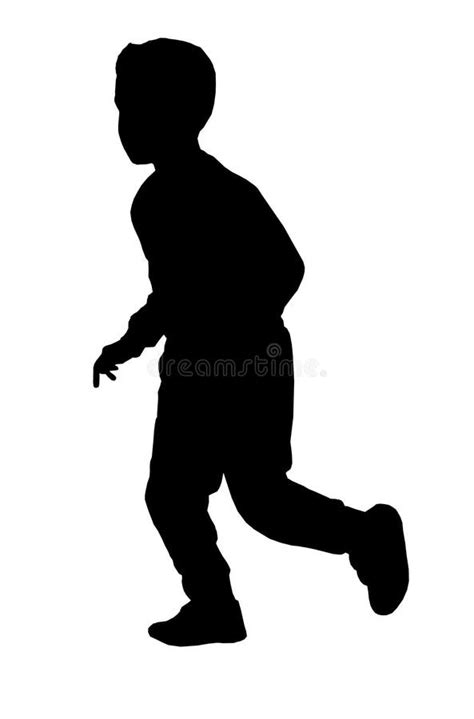 Vector Kids Running Silhouette : Browse our children running silhouette ...