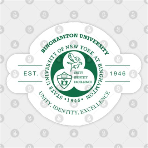 Binghamton University (SUNY Binghamton) - Binghamton University - Sticker | TeePublic