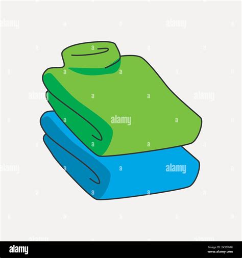 Folded clothes clipart, illustration vector Stock Vector Image & Art - Alamy