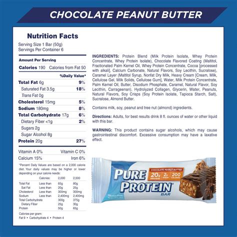 Pure Protein Bar Variety Pack (6 Chocolate Peanut Butter, 6 Chewy Chocolate Chip, 6 Chocolate ...