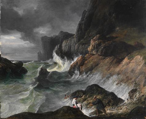 Stormy Coast Scene after a Shipwreck - Horace Vernet - WikiArt.org