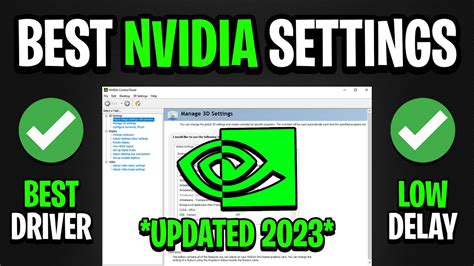 BEST NVIDIA Control Panel Settings For GAMING! (UPDATED 2023) - YouTube