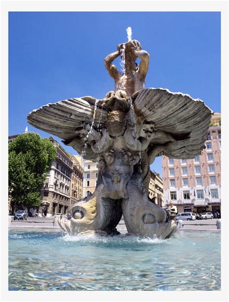 Triton Fountain - Fontana Del Tritone, Rome Transparent PNG - 1600x1000 - Free Download on NicePNG