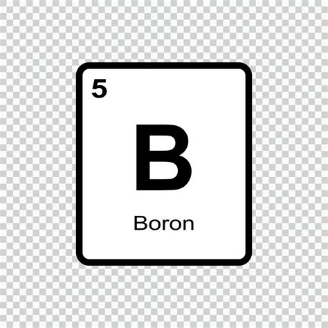 chemical element Boron . Vector illustration 11161579 Vector Art at ...