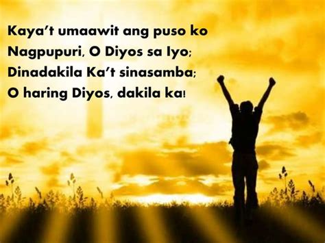 Lyrics of "O Haring Diyos, Dakila Ka!" | PPT