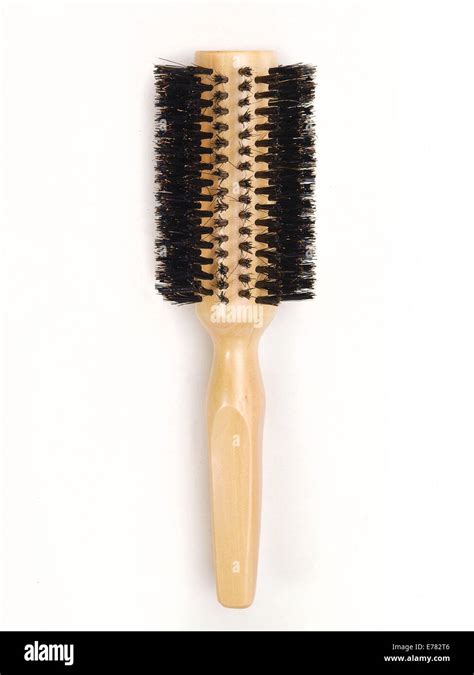 Round hair brush Stock Photo - Alamy