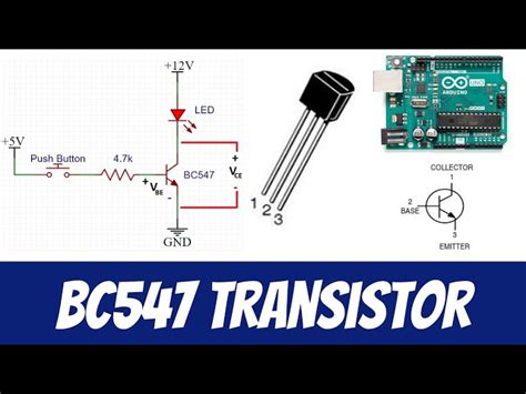 BC547 NPN Transistor As A Switch Arduino Example With LED