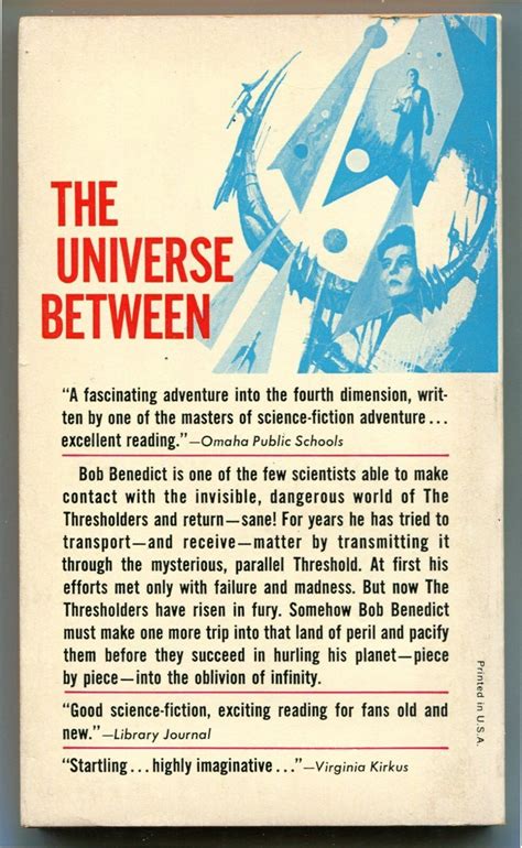 Alan E Nourse THE UNIVERSE BETWEEN First Printing Paperback Library 52 ...