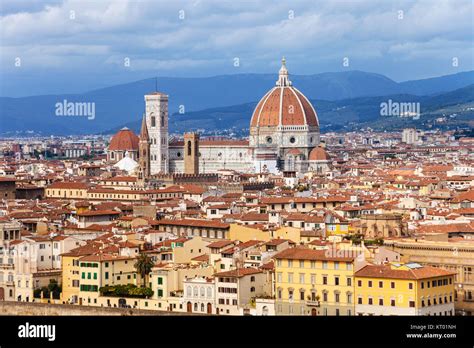 skyline of Florence town with Duomo Stock Photo - Alamy