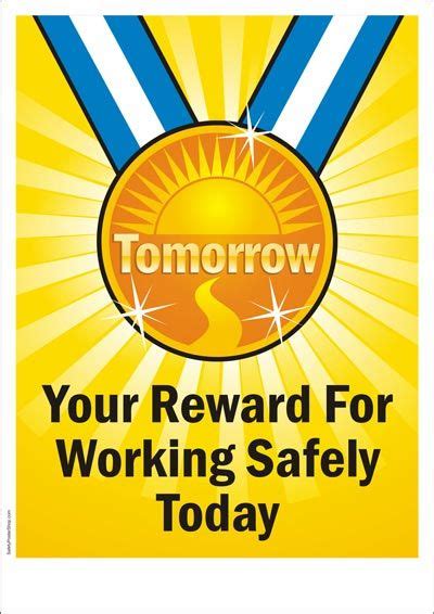 safety poster: tommorow is your reward Safety Games, Safety Fail ...