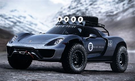 The Offroad Porsche 918 Spyder | Cool Material | Porsche 918, Sports car photos, Porsche sports car