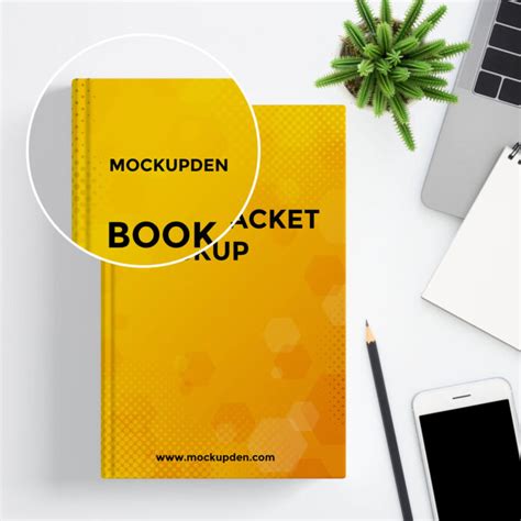 Free Book Jacket Mockup PSD Template - Mockup Den