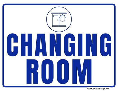 Changing Room Sign | FREE Download