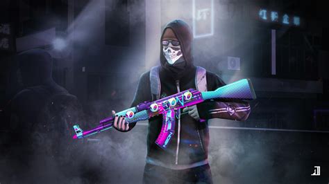 AK-47 Neon Rider created by Avgustin | CSGO Wallpapers