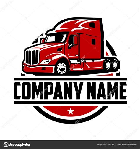 Semi Truck Vector Logo - Firecollies