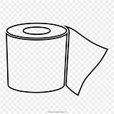 Toilet Paper Roll Coloring Drawing Clipart Icon Toiletries Pages  sketch template