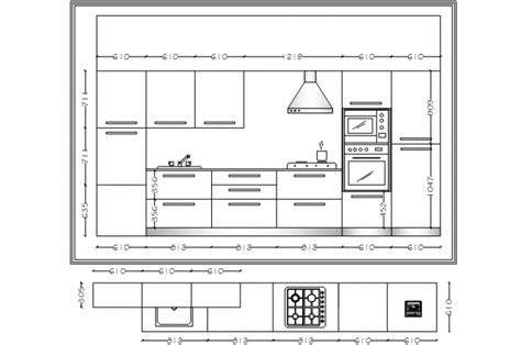 Kitchen cad blocks detailing interiors - Cadbull