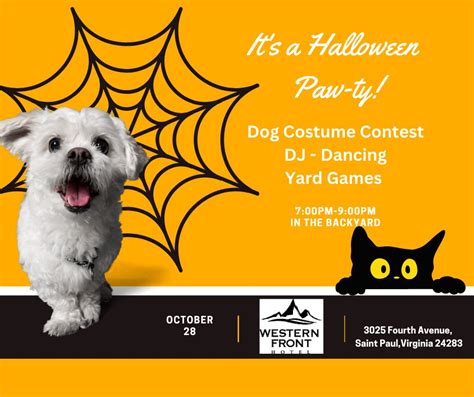 Dog Costume Contest, Music, & Games - Western Front Hotel - Visit Wise County VA