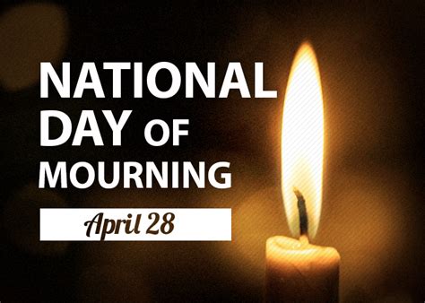 national day of mourning | National Day of Mourning | Day of mourning, Mourning, National day