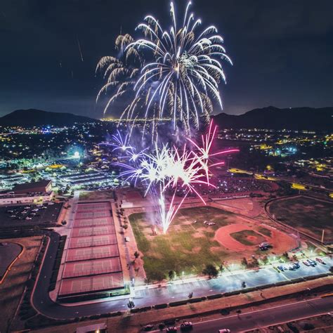 12 Beautiful Pictures of Fireworks Captured with a Drone