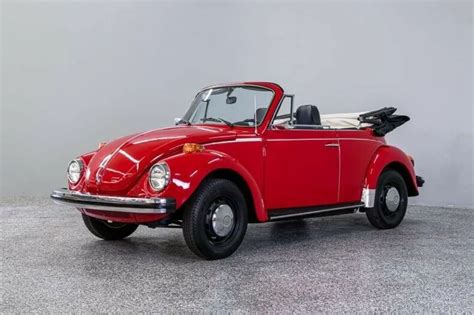 1974 Volkswagen Beetle 18934 Miles Red Convertible 1600 cc 4-Spd Manual ...