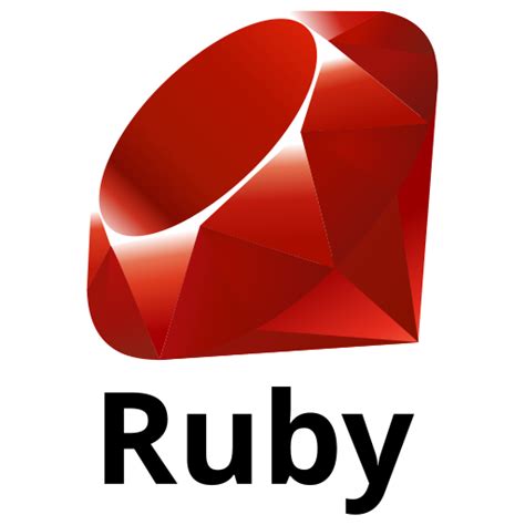 Ruby original wordmark logo - Social media & Logos Icons