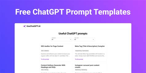 100+ Free ChatGPT Prompt Templates - Product Information, Latest ...