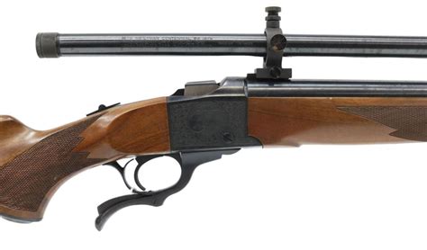 Sold at Auction: CASED RUGER No 1 LYMAN RIFLE, 45-70 CAL, 34" SCOPE