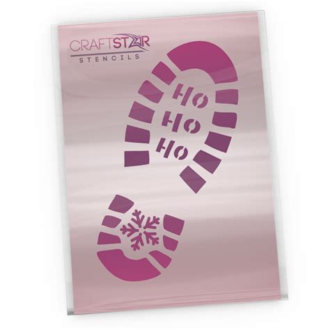 Santa's Footprint Stencil - Christmas Crafting Template | Santa ...