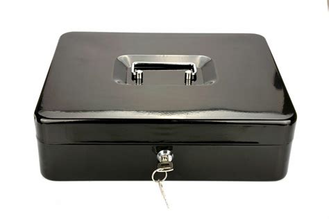 Metal Cash Box Money Bank Deposit Steel Tin Security Safe Petty Key ...