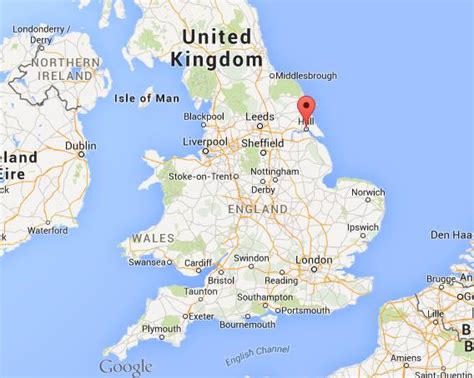 Where is Hull on map of England - World Easy Guides