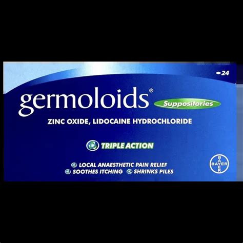 Germoloids Suppositories 24 Pack | Meds Direct To You