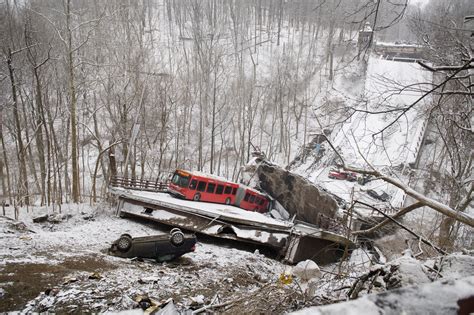 Pittsburgh bridge collapse photos