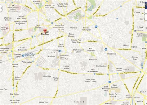 Multan City NA-150 Area Map – Paki Mag