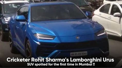 Rohit Sharma’s Lamborghini Urus spotted on Mumbai Roads - AutoBizz