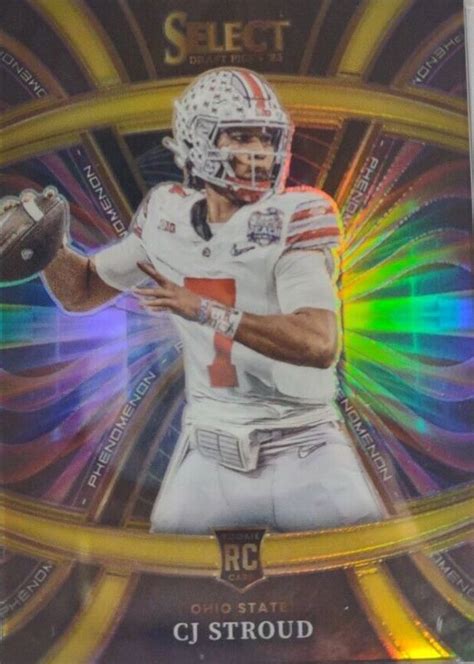 CJ Stroud 2023 Select Draft Picks Phenomenon - Gold #PH-CS Price Guide - Sports Card Investor