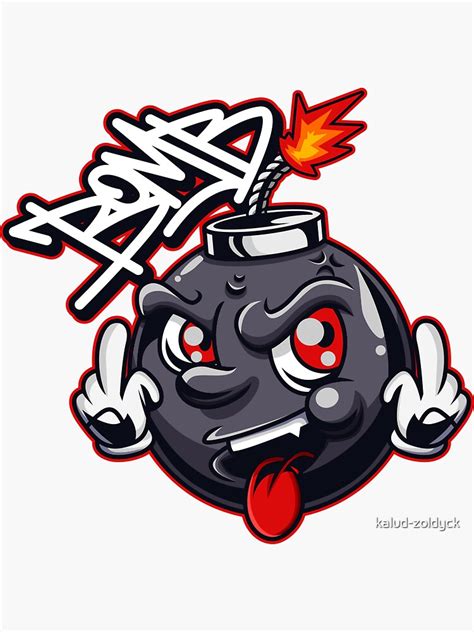 "Graffiti Bomb" Sticker for Sale by kalud-zoldyck | Redbubble