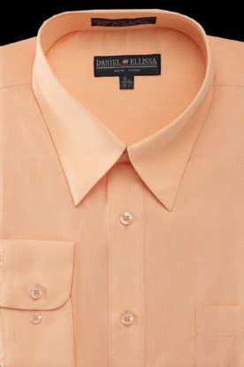 Basic Dress Shirt Regular Fit in Peach | Men's Fashion