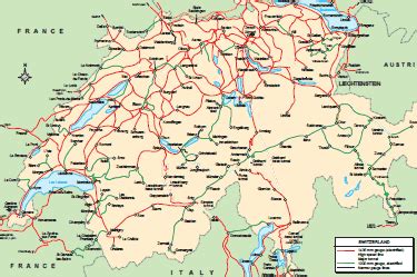 Switzerland - country map | Country profile | Railway Gazette International