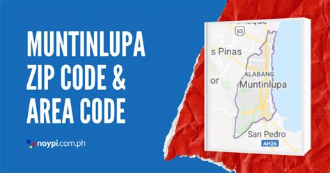 Muntinlupa Zip Code and Area Code • Noypi.com.ph