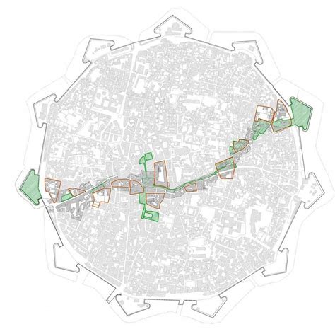 map of nicosia's walls and green line Cartography Art, Fantasy Map Maker, Ruins Architecture ...