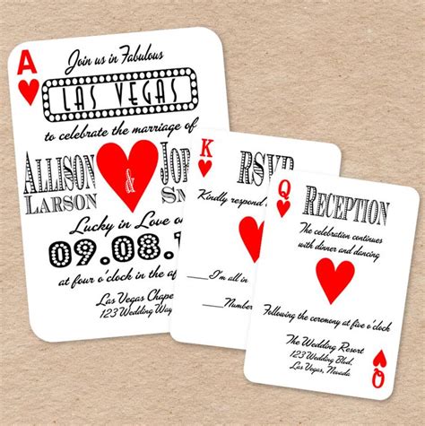 Free Las Vegas Wedding Invitation Templates - jenniemarieweddings